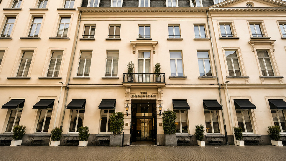 Facade of The Dominican in central Brussels